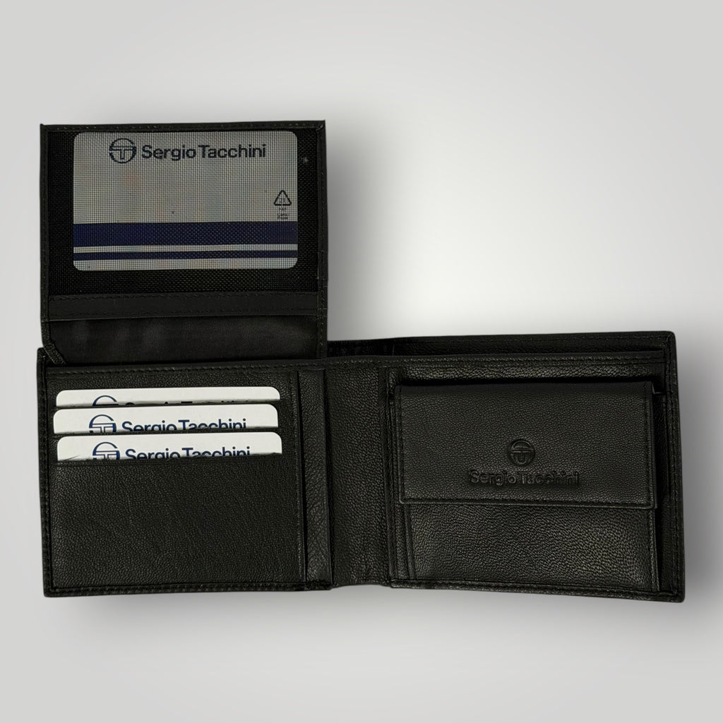 Мъжки кожен портфейл "Sergio Tacchini" Black